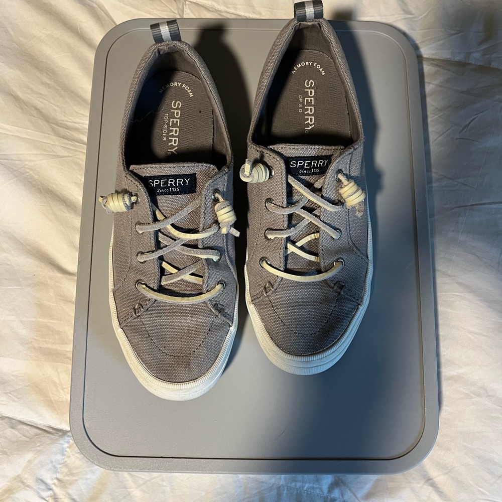 Sperry Charcoal Canvas Shoes